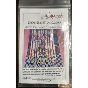 A la Mode Quilt Pattern Double Vision Quilt Wall Hangingp Sewing Pattern